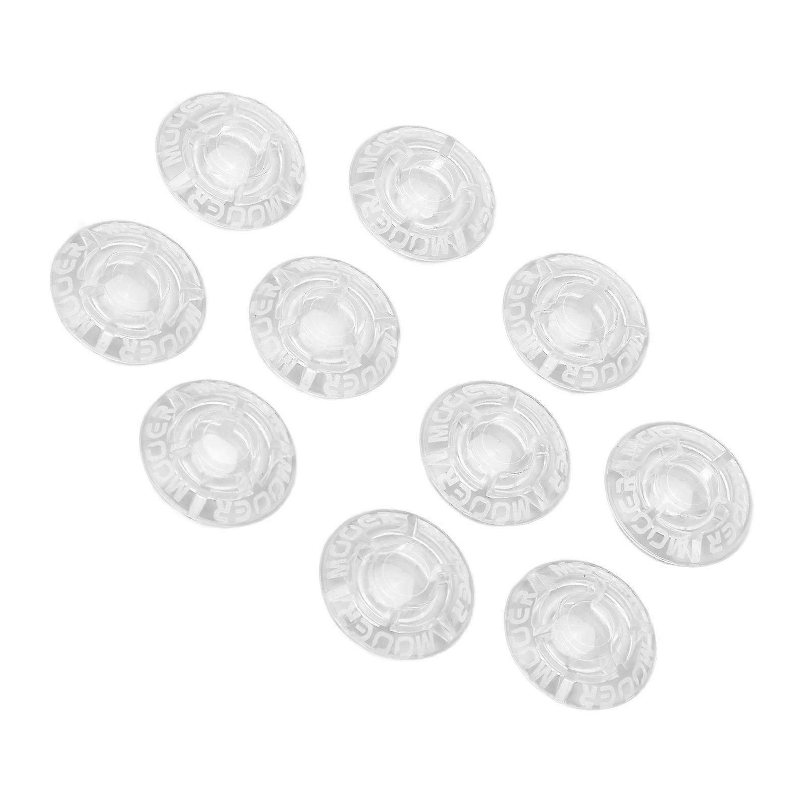 10 τμχ Universal Clear Pedal Caps για πεντάλ εφέ κιθάρας