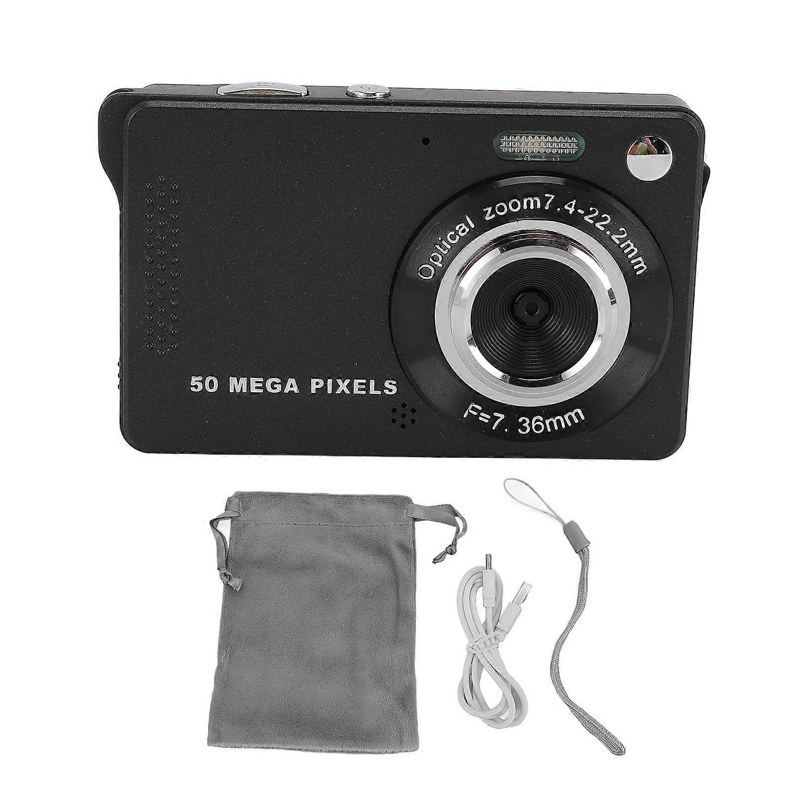 Capture Every Moment with 50MP Portable Digital Camera: 1080P HD, 16X Zoom, Compact Design