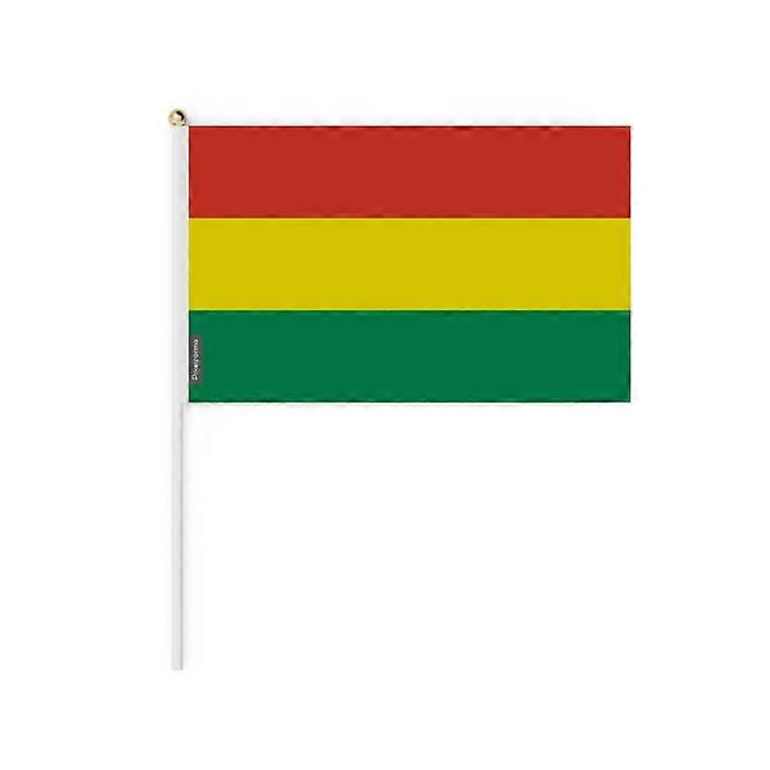Set of Mini Flags – Bolivia – 14 x 21 cm – Handheld – Polyester - 50 pieces