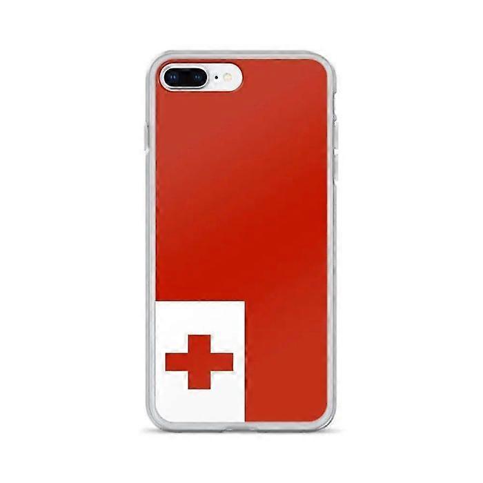 iPhone Case - Tonga Flag - iPhone 8 Plus - Flexible - Slim Design - Multicolor