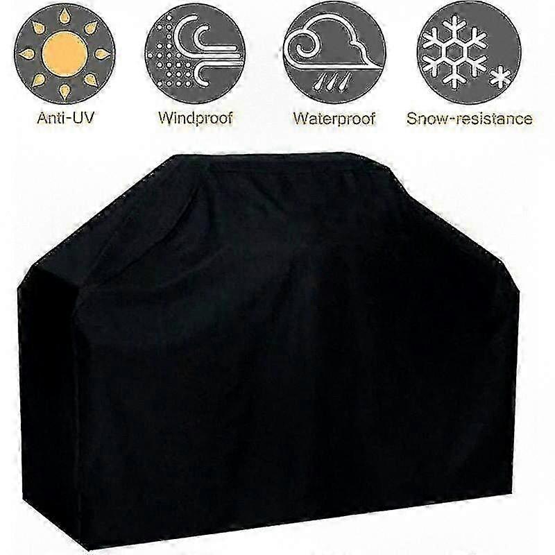 Heavy Duty Grill Cover Crafted from Waterproof, Windproof, and Fade-Resistant Fabric Suitable for Various Grill Brands and Most Grill Shelve