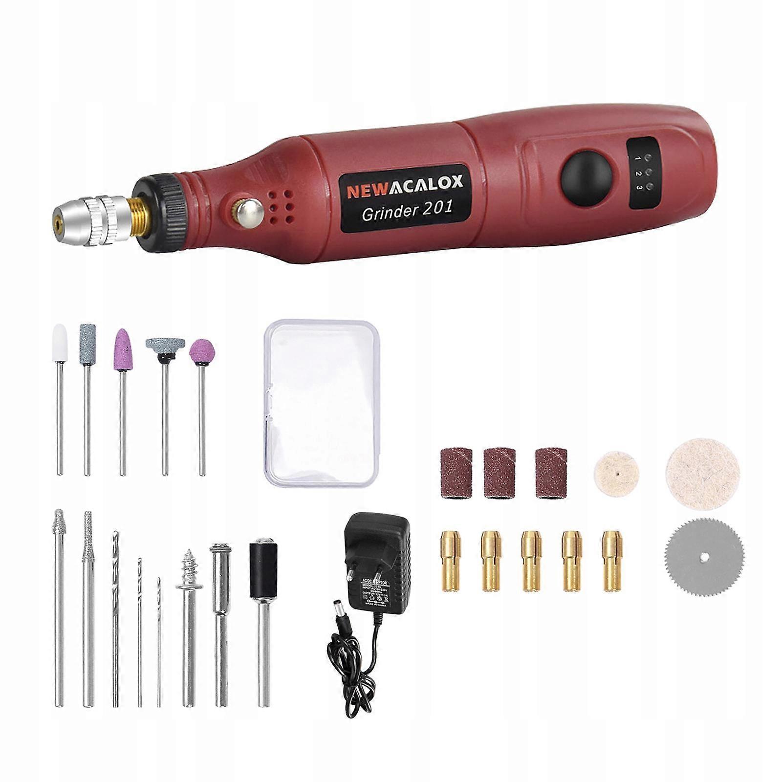 Electric Grinder Engraving Tool Mini Drill Red