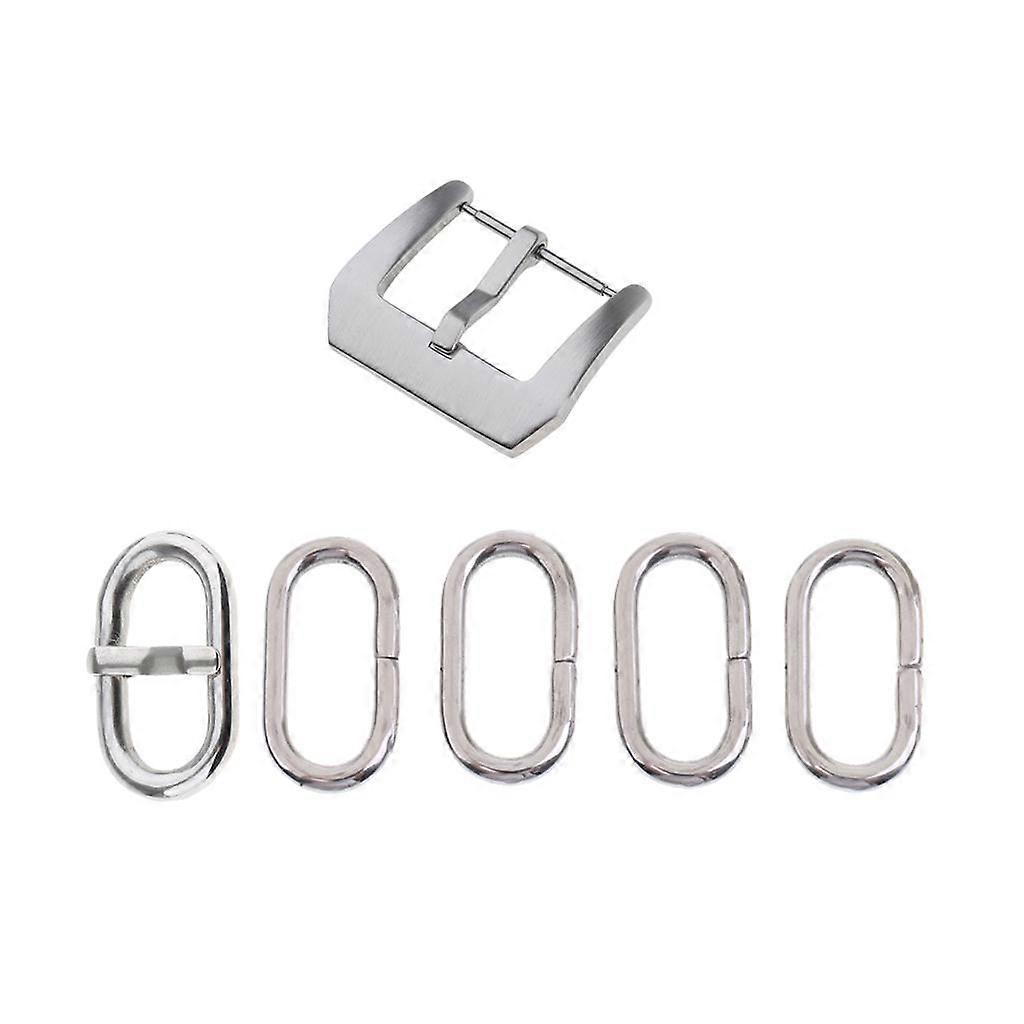 6 Stuks RVS Accessoire Lushouder Gesp 18mm