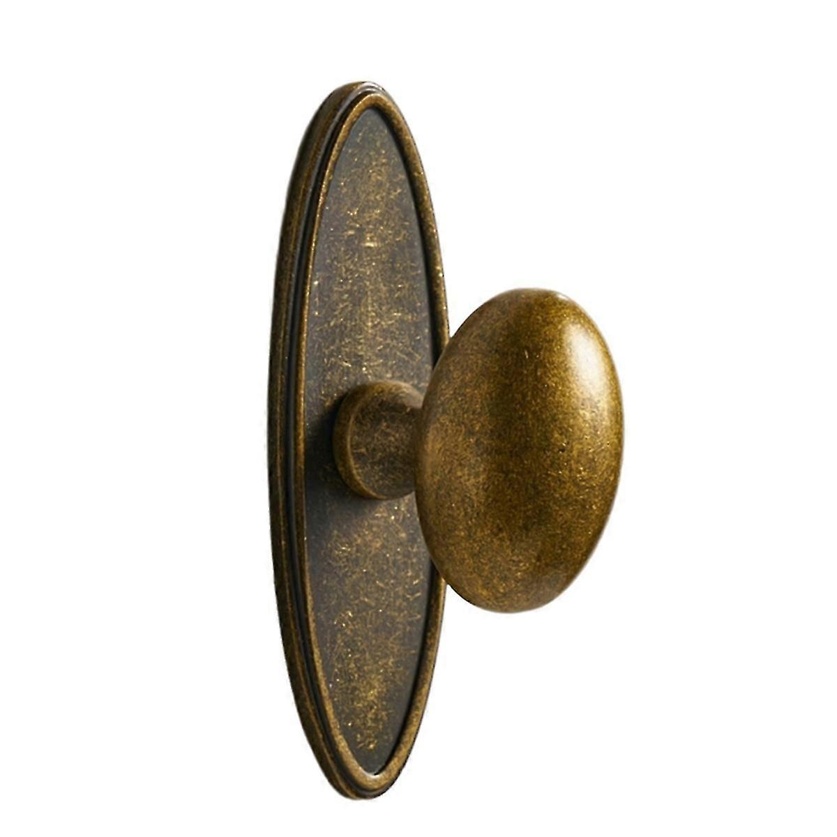 Ice Flower Antique Brass Solid Bottom Board Cabinet Doors Knobs