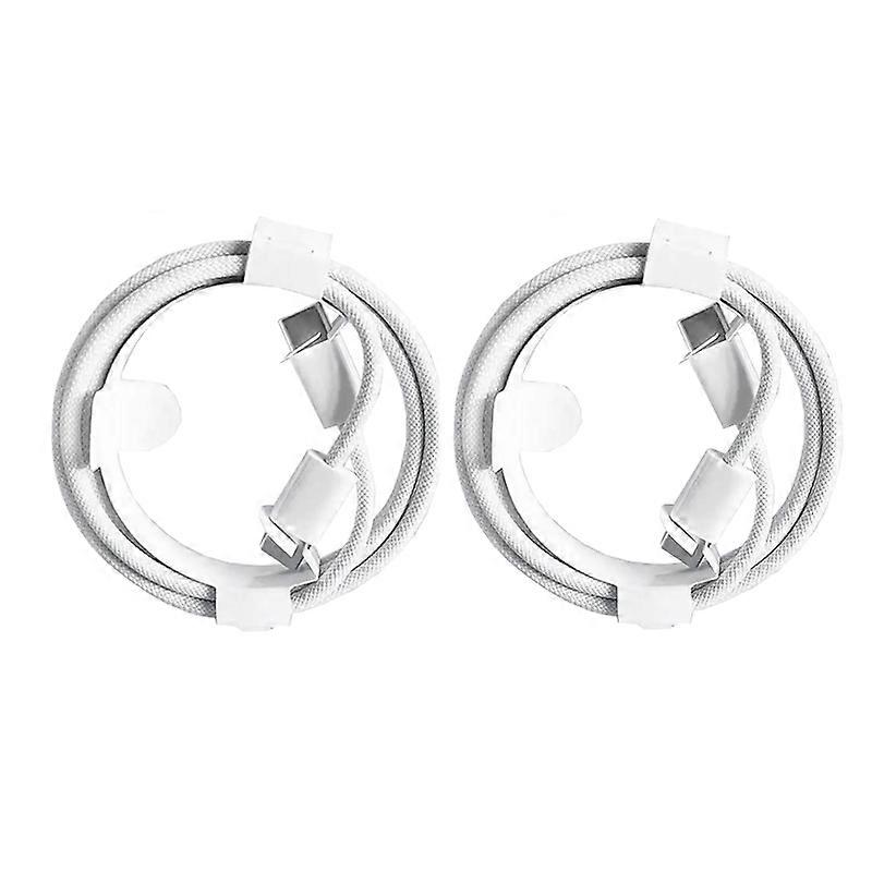 XJ-98 2pcs 1m 35W USB-C / Type-C to Type-C Fast Charging Data Cable 35W (2pcs)