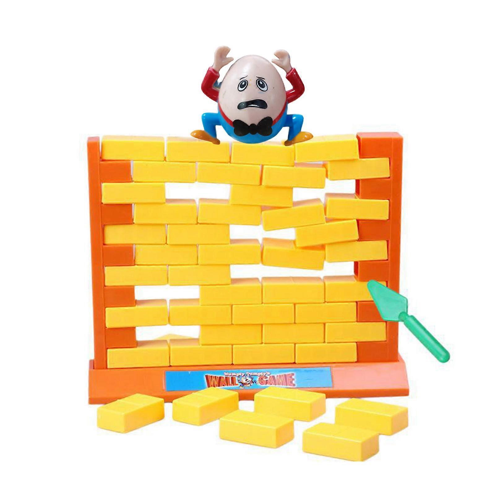 Unique Wall Toppling Plaything Knockdown Bricks Down Parent-Child Game Toy Wallbreaker Push Blocks Bar Game Toy