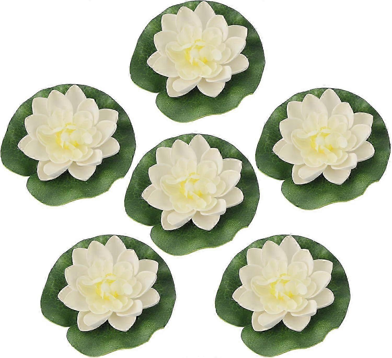 Artificial floating water lily pots