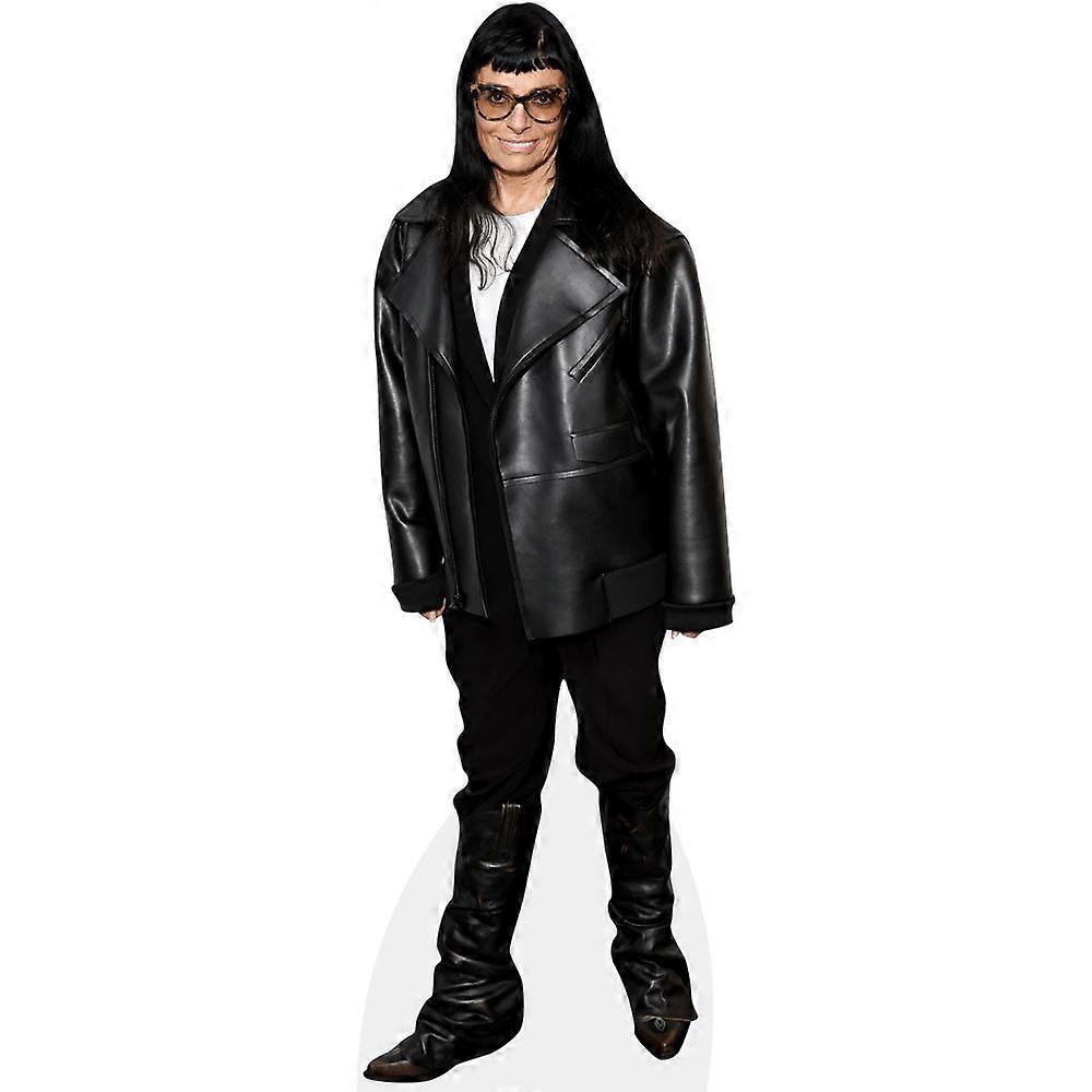 Norma Kamali (Black Outfit) Cardboard Cutout (lifesize OR mini size). Standee. Stand Up.