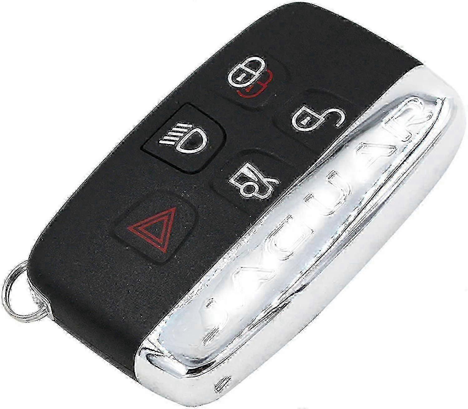 5 Button Remote Car Key Shell Case Replacement For Jaguar Xe Xf Xj Xk