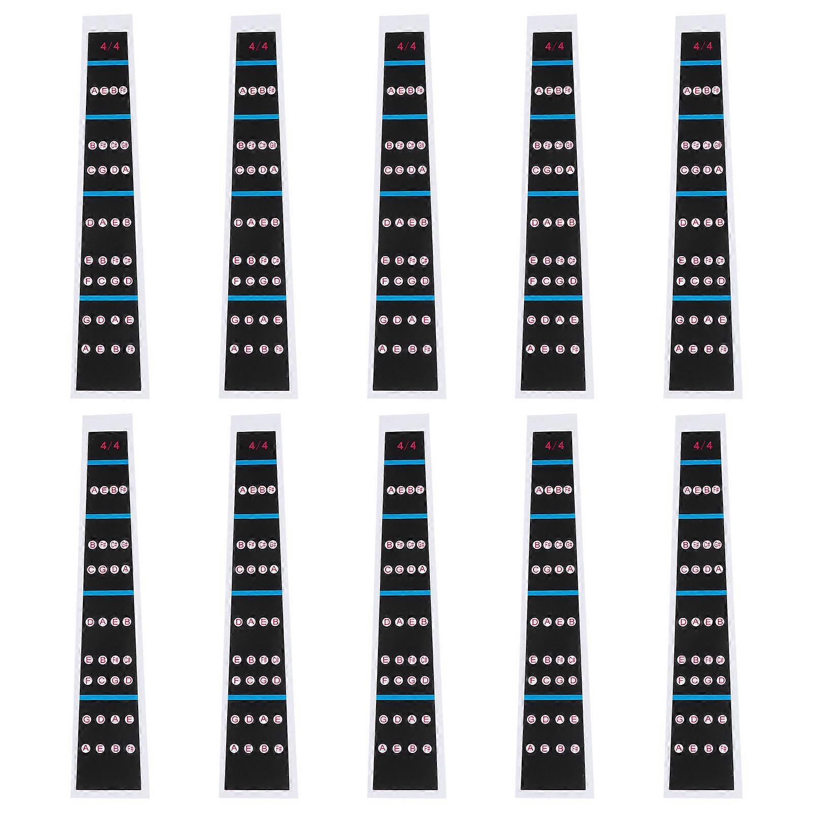 10 Sheets Violin Finger Guide Stickers for Intonation Practice