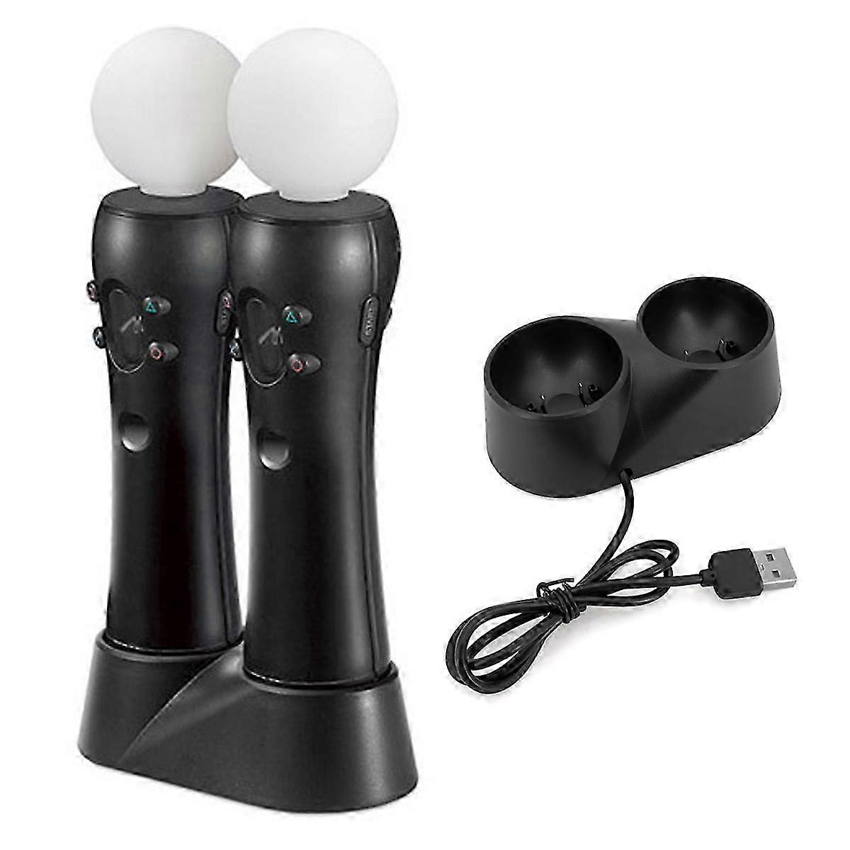 2025 Upgrade Your Gaming With Ps4 Vr Move Motion Controllers, Intuitive Interaction Virtual Environment Brings Games To Life, Black