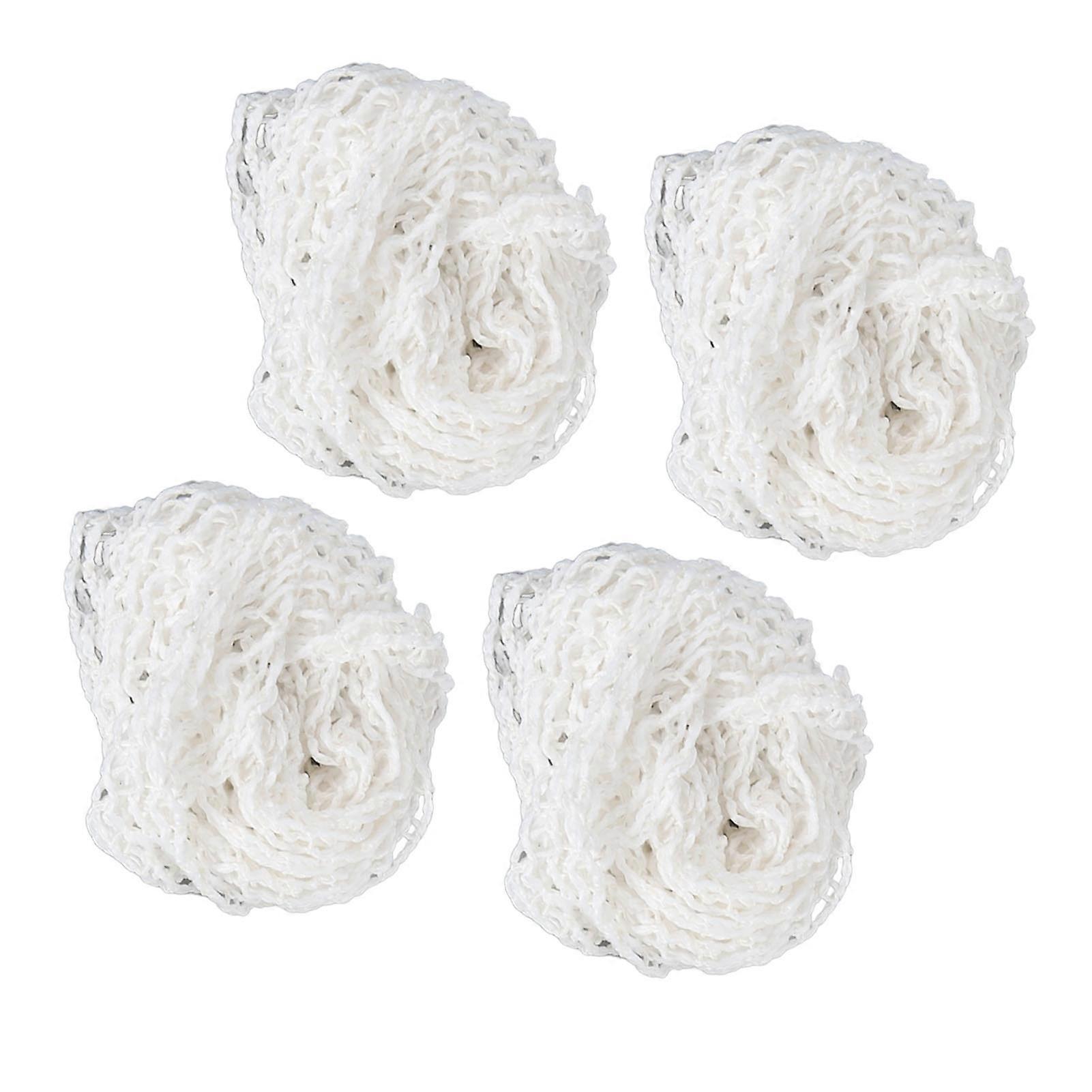 4PCS Meat Netting Roll Cotton Smoked Meat Poultry Ham Netting Wrapping Net for Beef Cooking Sausage Making 
