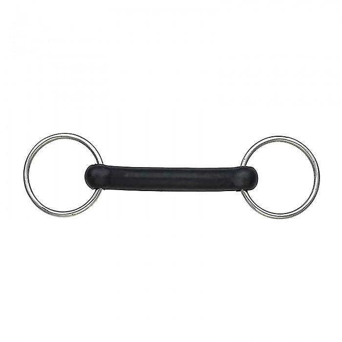 Shires Flexible Rubber Horse Loose Ring Snaffle Bit