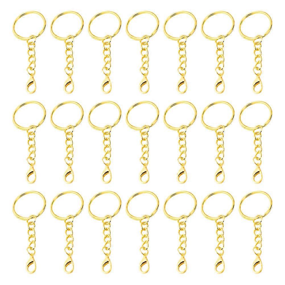 50pcs Keyring Making Kit with Lobster Clasp – Durable, Lightweight DIY Rings for Crafts, Handbags, and Keychains – Easy to Use