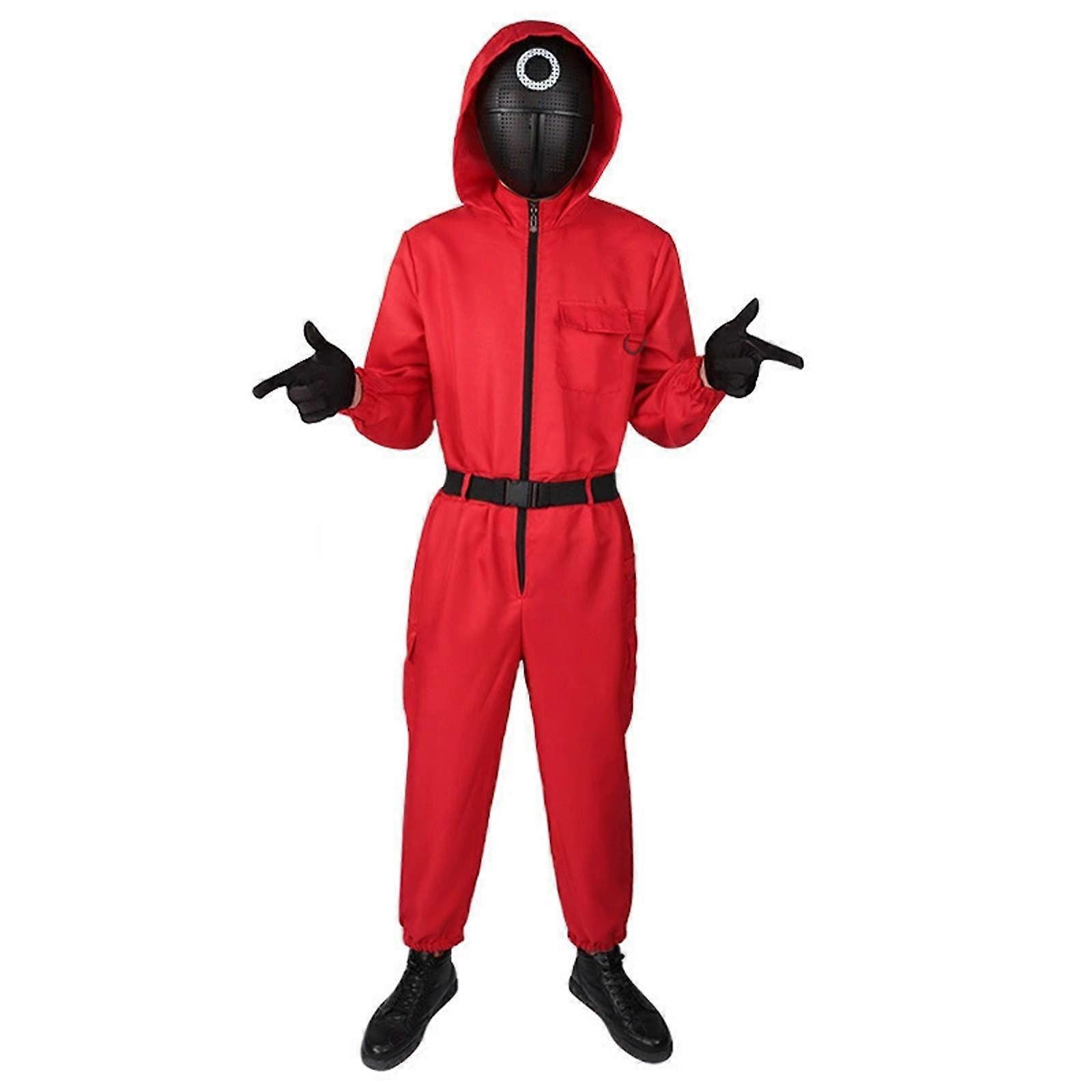 Red Long Sleeved One-piece Cosplay For Both Men And Women