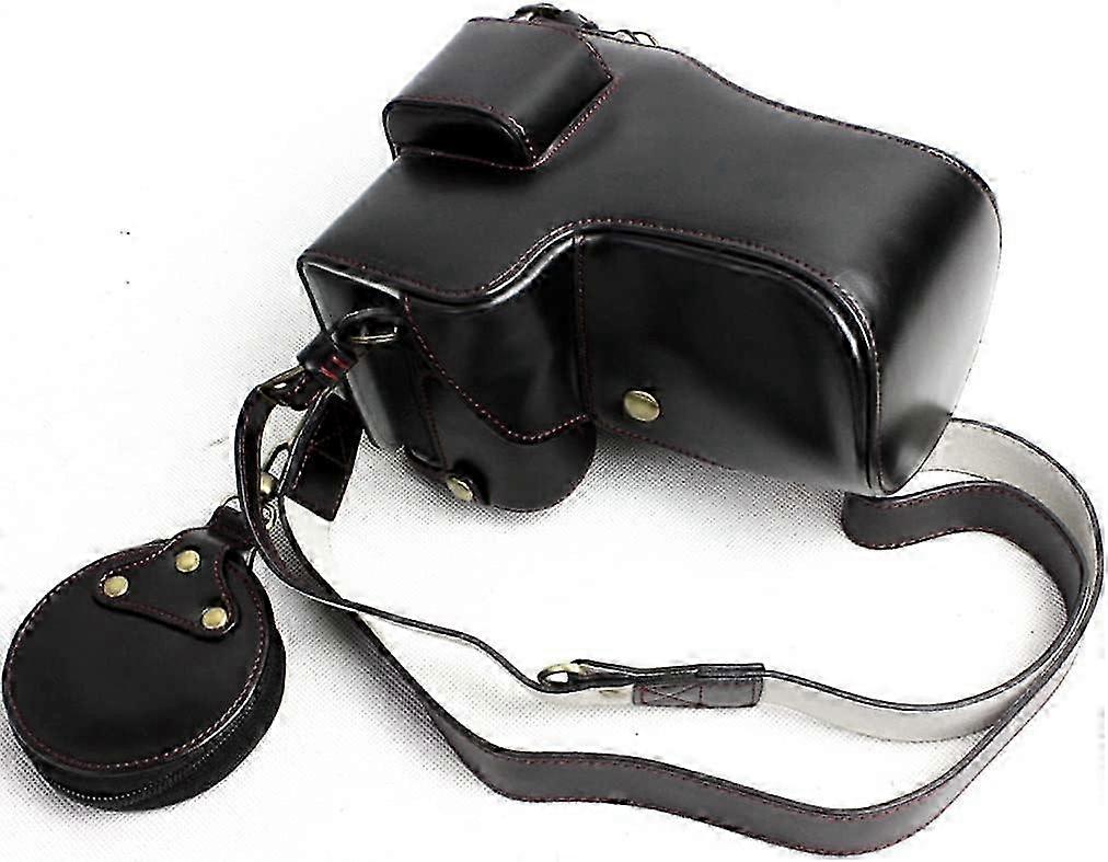 Leather Camera Case with Organizer Bottom,Camera Bag Photography Bag