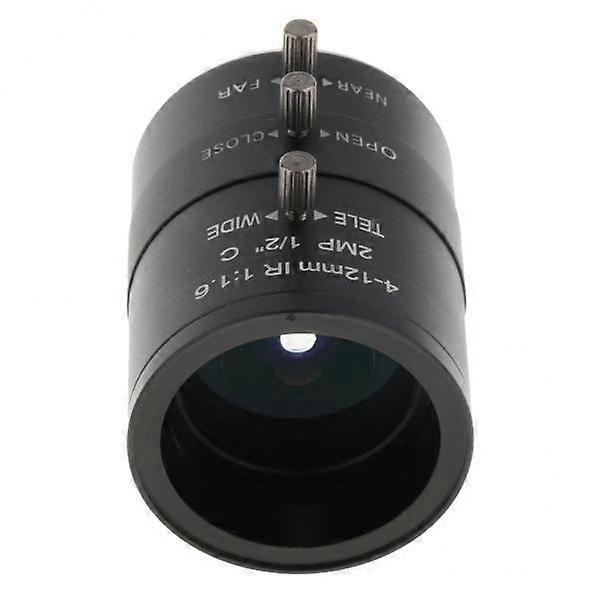 2xVarifocal 4-12 מ"מ 1/2 אינץ' .6 C הר ידני עדשת IRIS עבור
