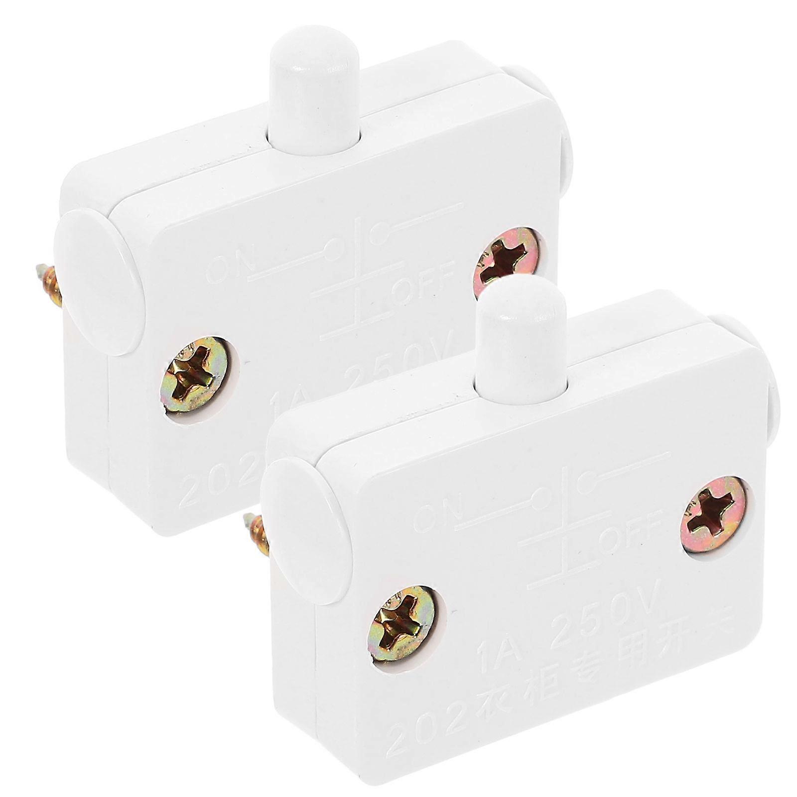2pcs Cabinet Light Switch, Automatic Door Switch for Closet & Wardrobe Lighting