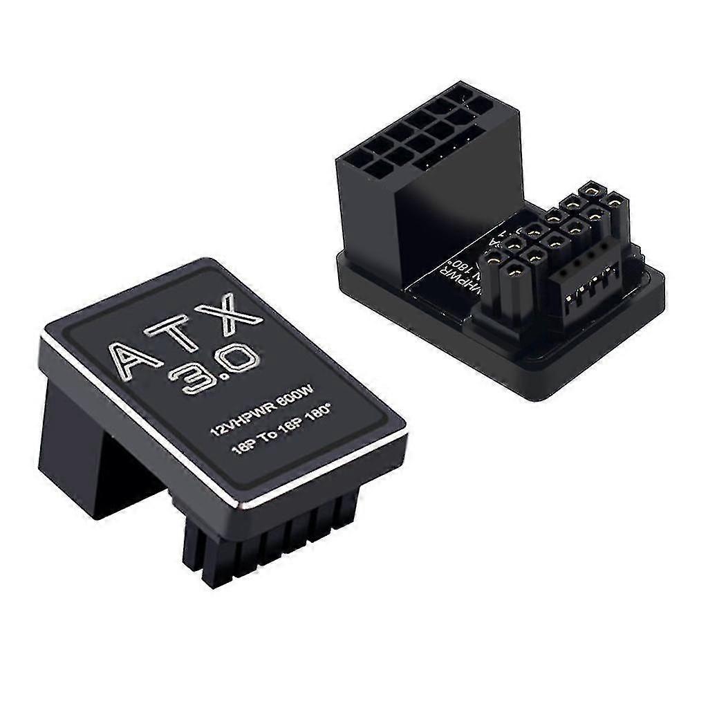 ATX 3.0 16pin Female to Male 180 Angled Power Adapter for GPU/Graphics Card PCIe Connector