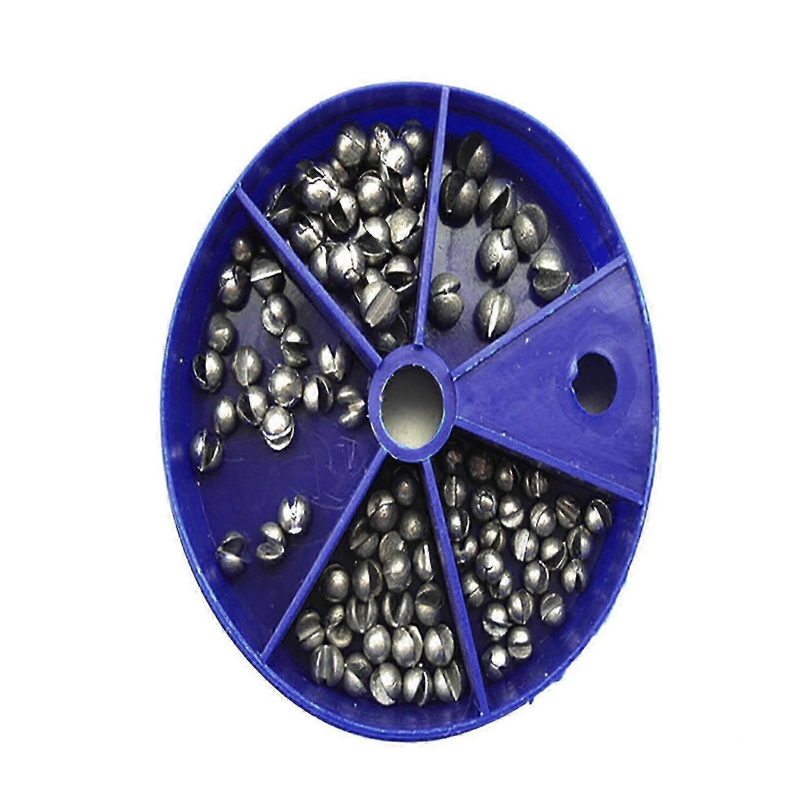 Fishing Rig Sinkers Angling Lead Weight Split Shot Container
