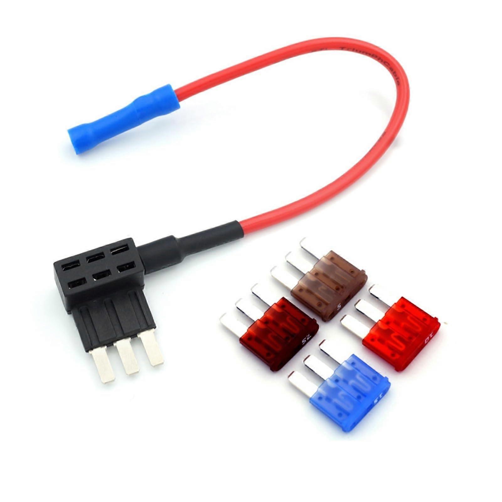 Mini Electrical Appliance Fuse Holder for Car Plug, Tripod Model, Small to Medium Size