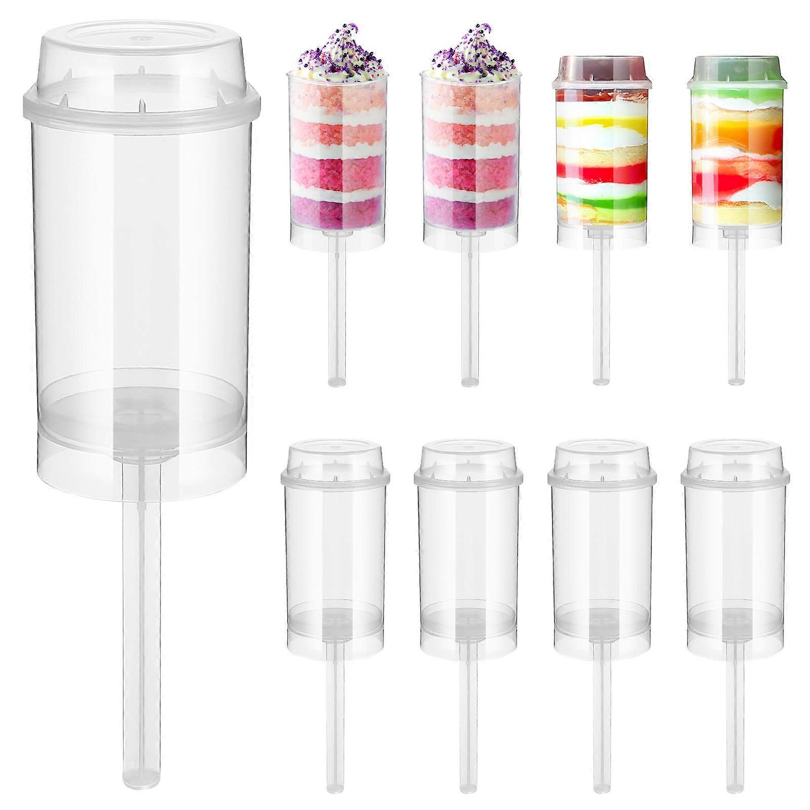 Cupcake Transport Container Cylinder Shaped Cake Molds Leak-Proof For Holidays 20Pcs