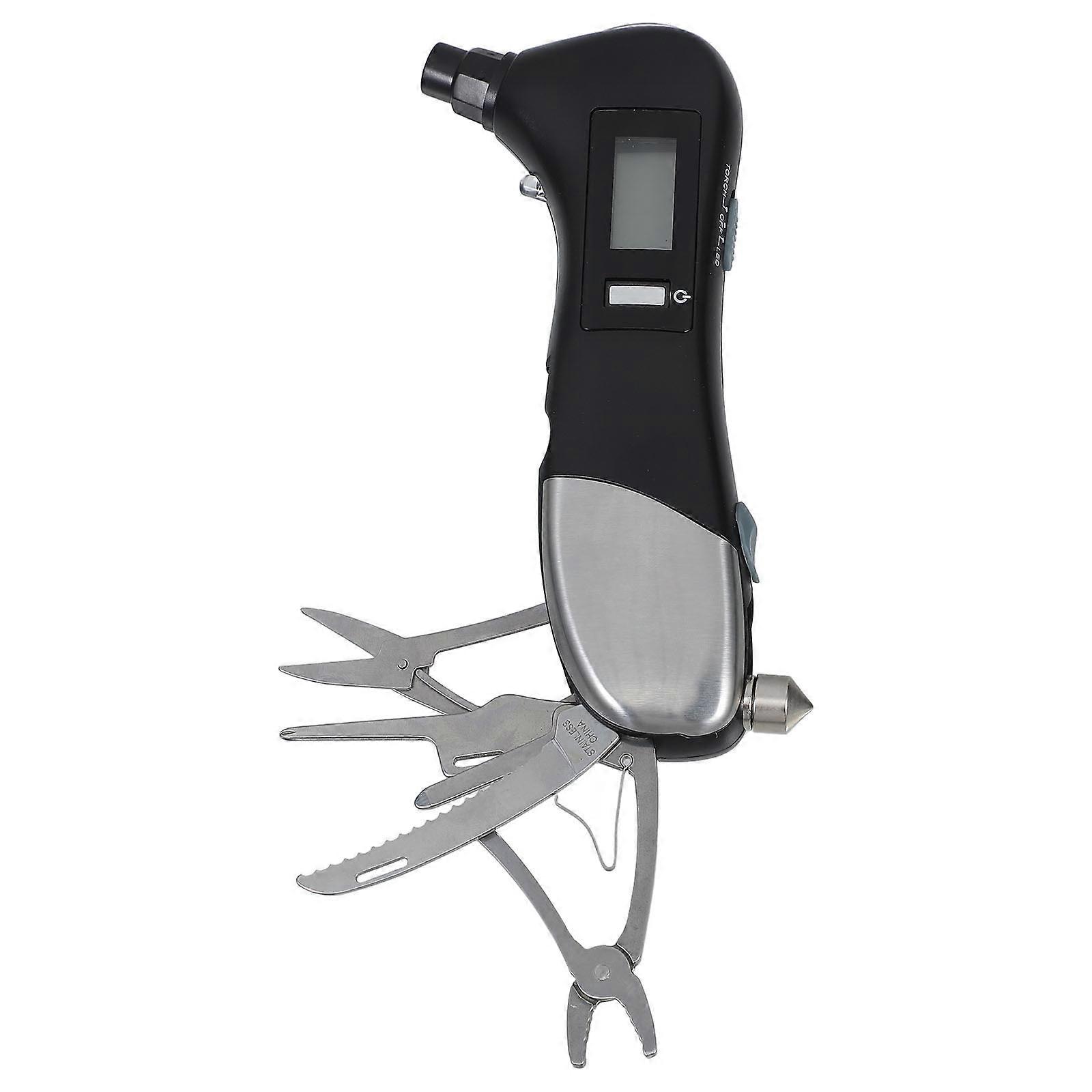 Auto Tire Pressure Gauge with Flashlight and for Car Maintenance Multi 1Set