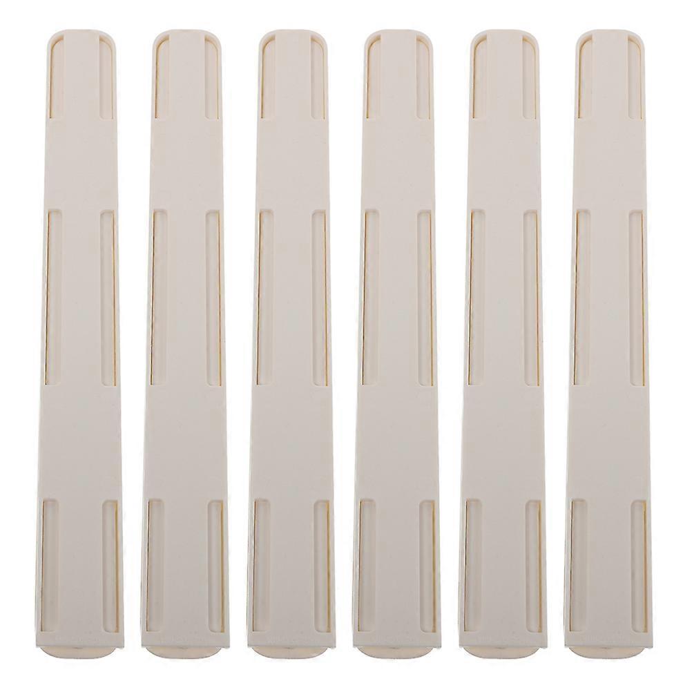 Adhesive Slide Tracks Bottom Mount Drawer Rails Smooth Operation Extendable White 26.40X3.00X1.00CM 6Pcs For Cabinet Shelves Drawer