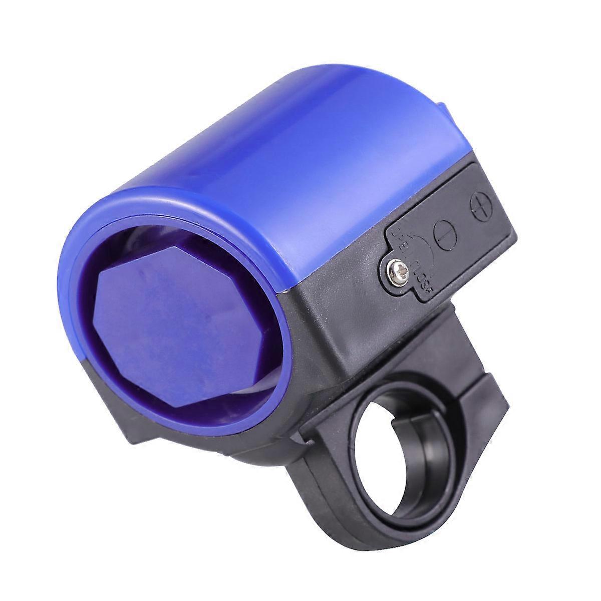 Compact Electric Bike Horn with Durable Blue Trumpet Design – Easy Installation, No Battery Needed