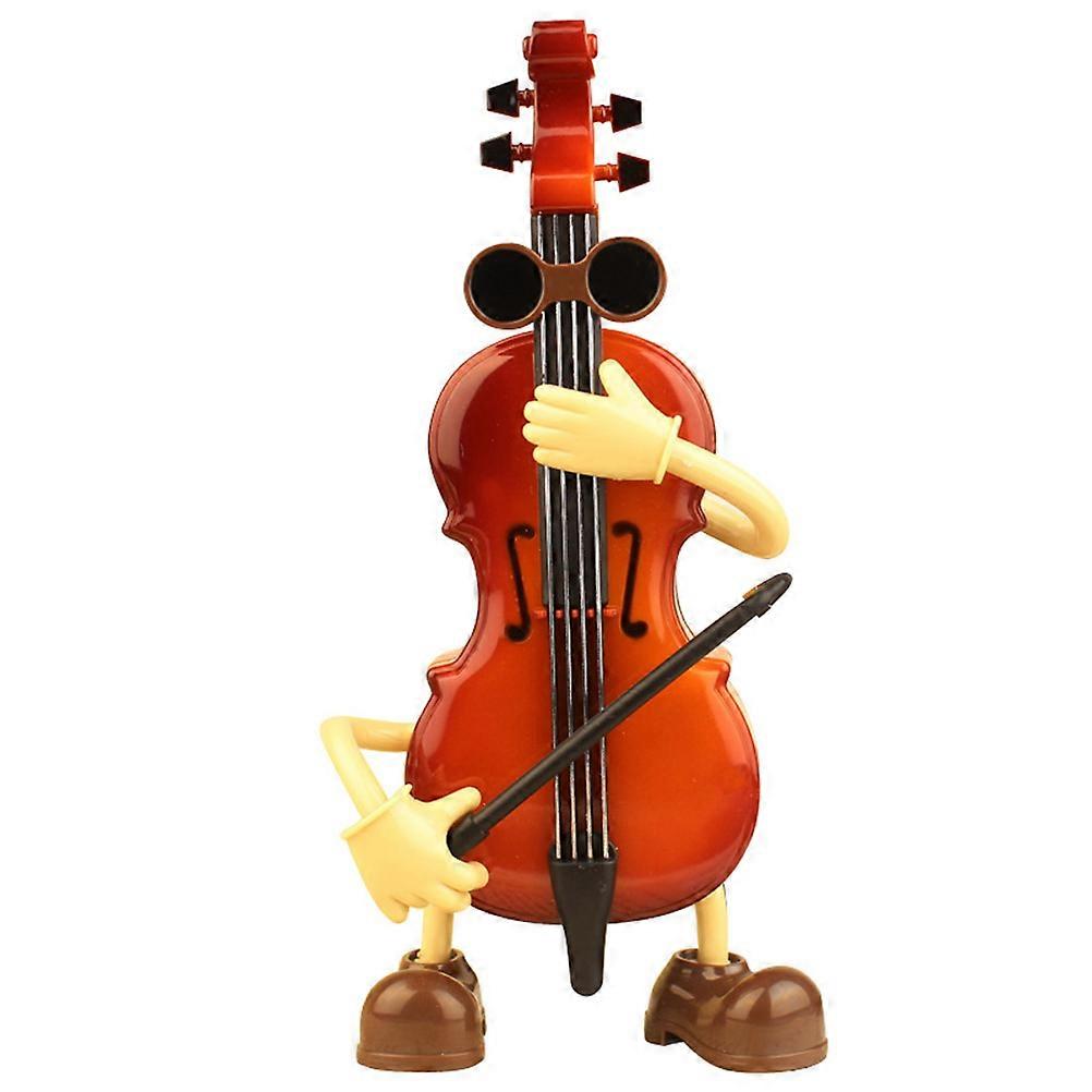 Crank Music Box Mechanism Mini Violin Model No Battery Needed Collectors New Year 1Pc