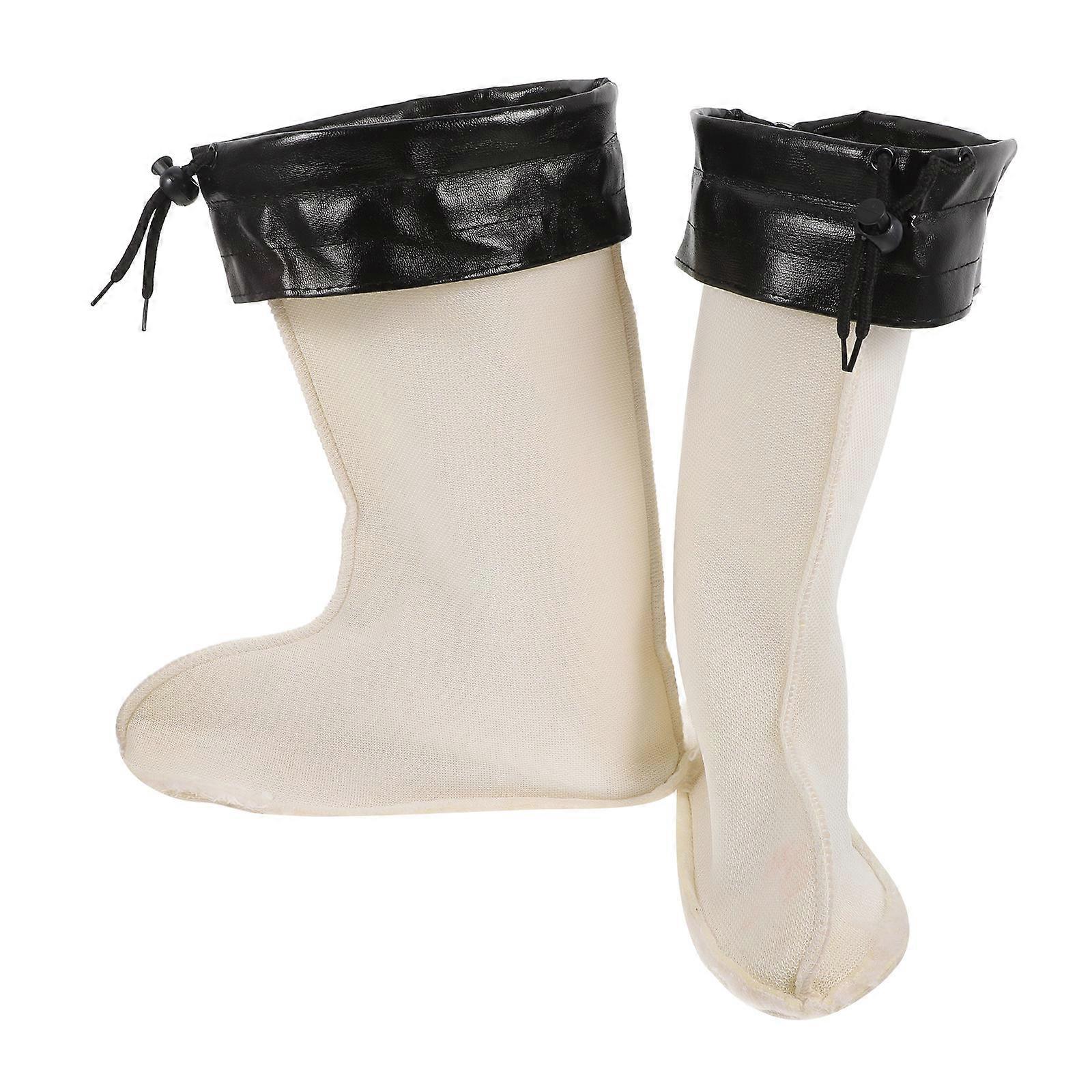 Boot Liners For Men Hiking Sock Liners Plush Fabric Winter Season Easy Installation 1Pair