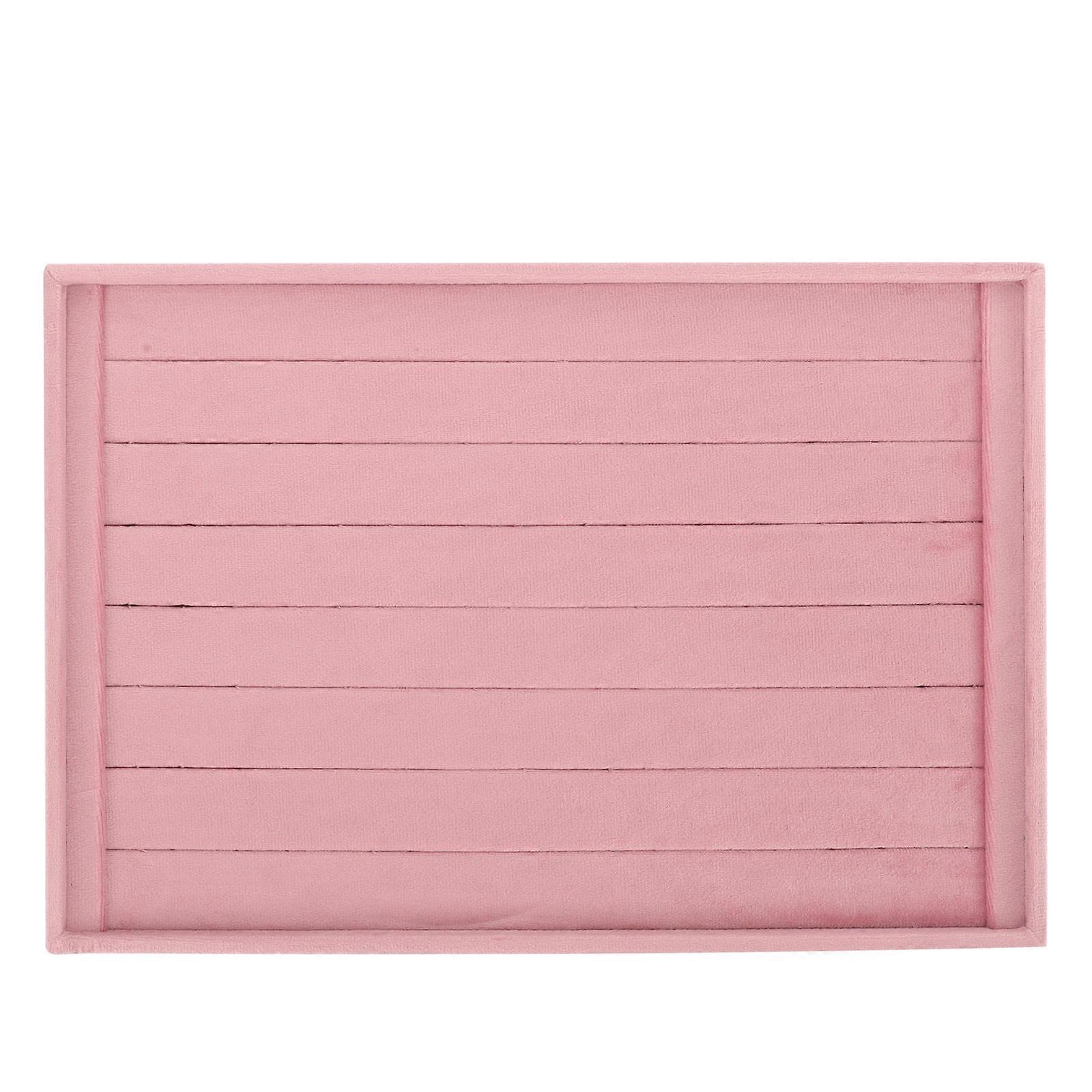 إدراج الحلقة لصندوق المجوهرات خاتم المجوهرات عرض الوسادة استخدام المنزل الوردي 35x24cm تخزين المجوهرات 1 قطعة