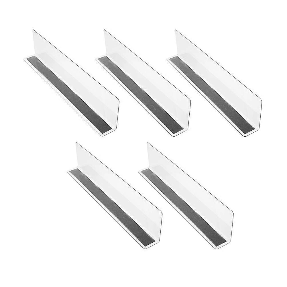 Sturdy Shelf Dividers Magnetic Side Splitter Supermarket Classification Clapboard L-Shaped Plastic 5Pcs