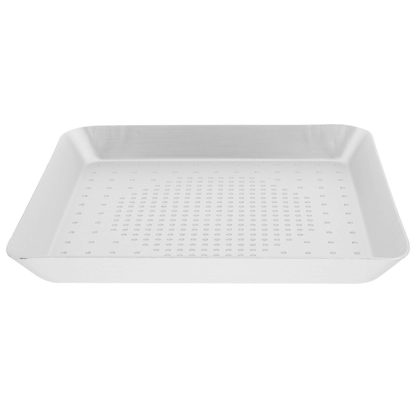 Square Pizza Pan For Oven Nonstick Aluminum Alloy 8 Inch Heat Distribution 1Pcs