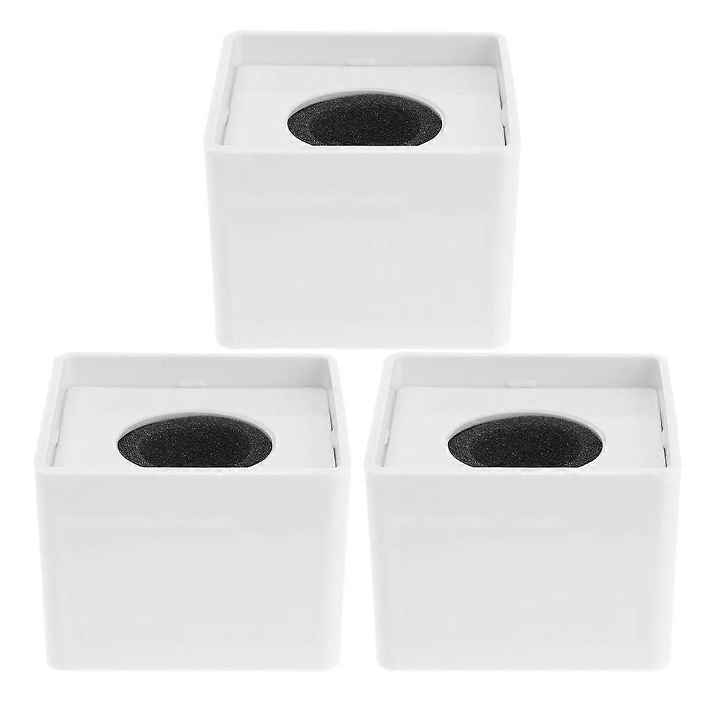Mic Flags Microphone Accessories For Interviews And Presentations 7.00X7.00X5.10CM White Plastic 3Pack