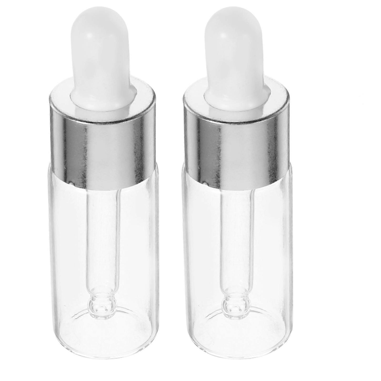Glass Dropper Bottles Set for Cosmetics, Essential Oils, and Lip Gloss 2pcs Reusable Eye Dropper Containers for DIY Beauty Applications
