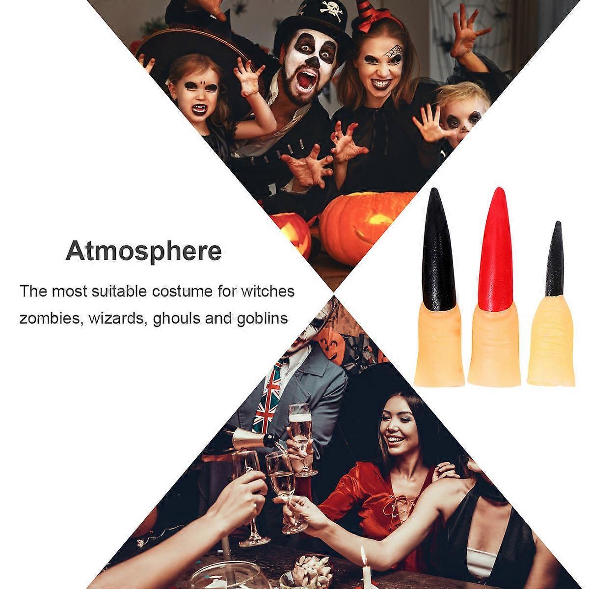 الدعائم هالوين وهمية الإصبع مسمار الدعائم لعب الأدوار الأزياء الأطراف 3 مجموعات الفينيل البلاستيك