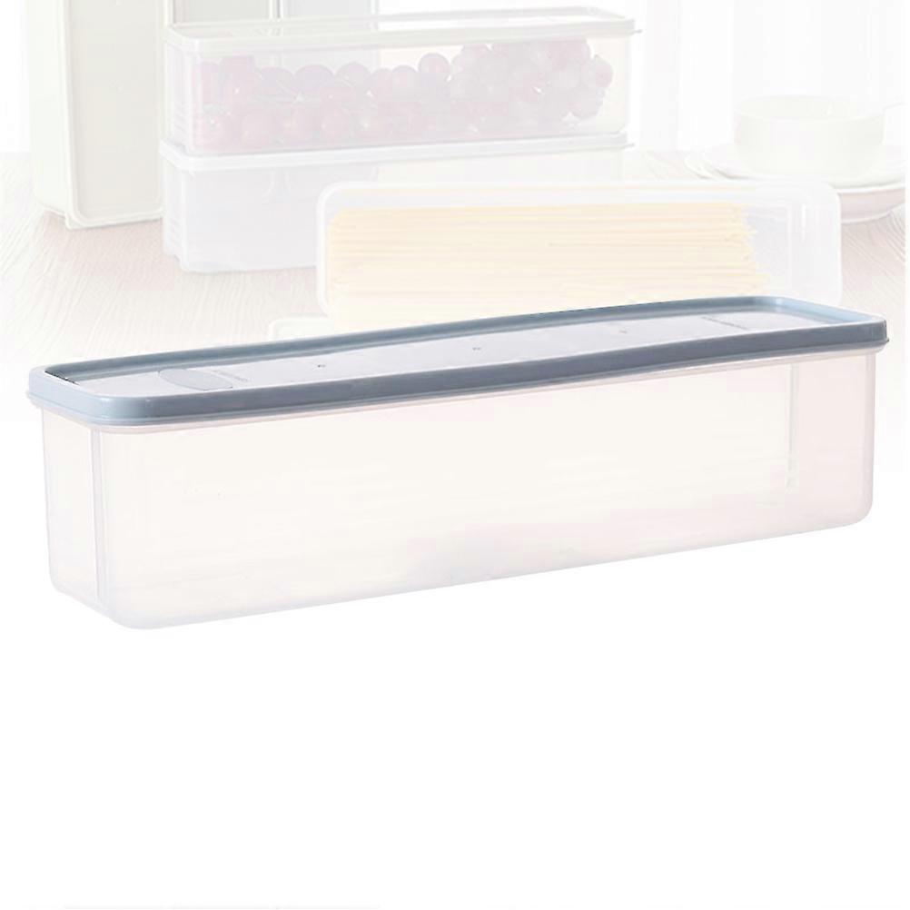 Sliced Cheese Container for Fridge Rectangular Food Storage Box Light Blue 1Pack