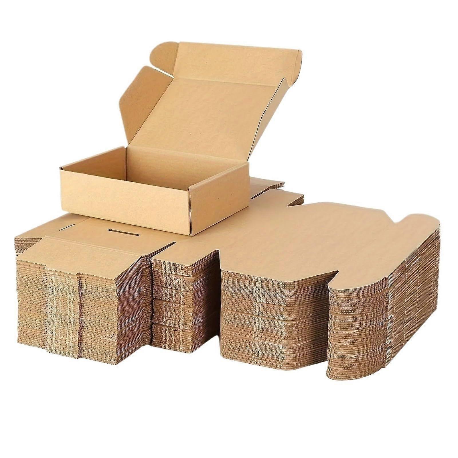 100 pieces super hard airplane boxes made of kraft paper – small square paper boxes for packaging (400x300x100MM)