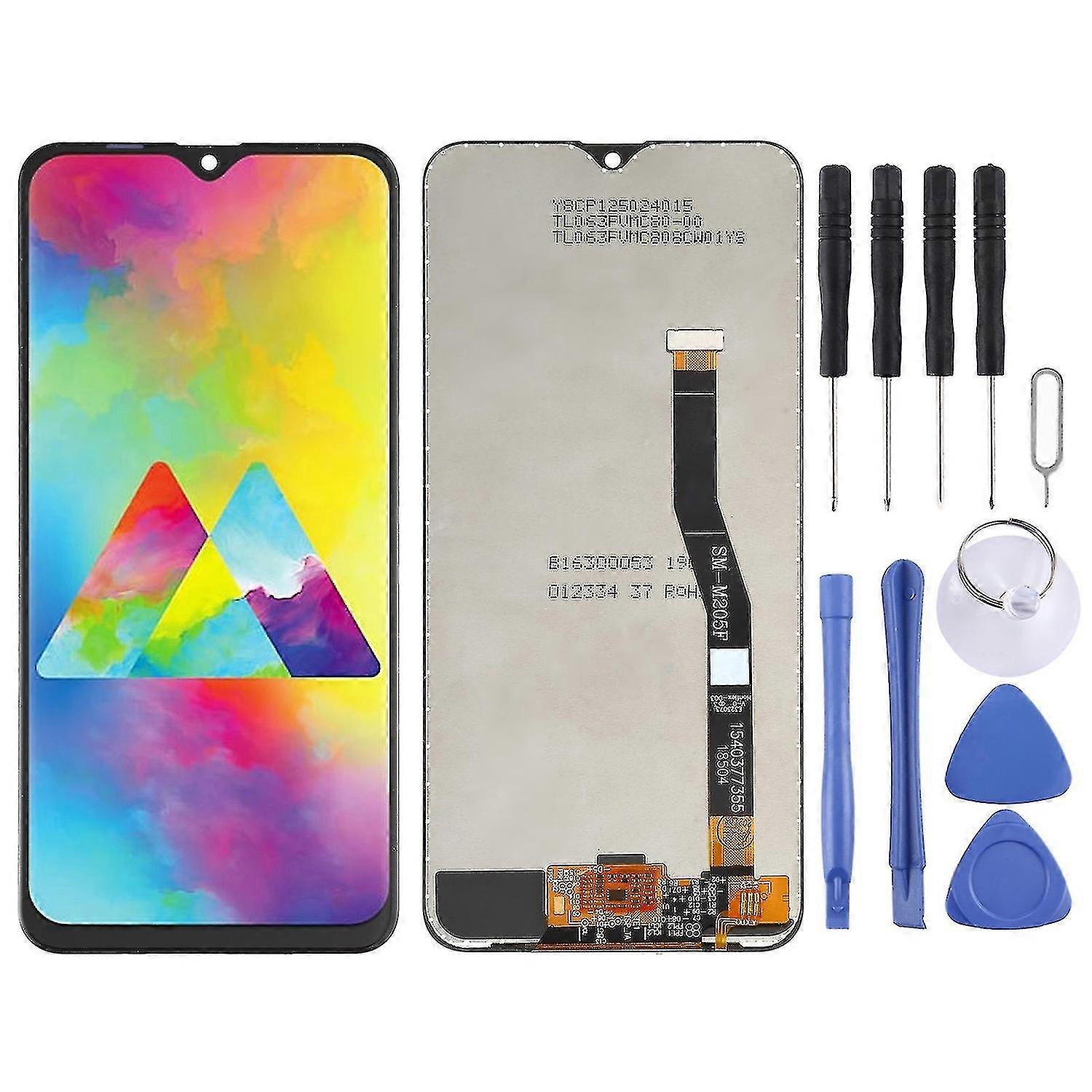 Οθόνη αφής για το Galaxy M20 LCD οθόνη μαύρη