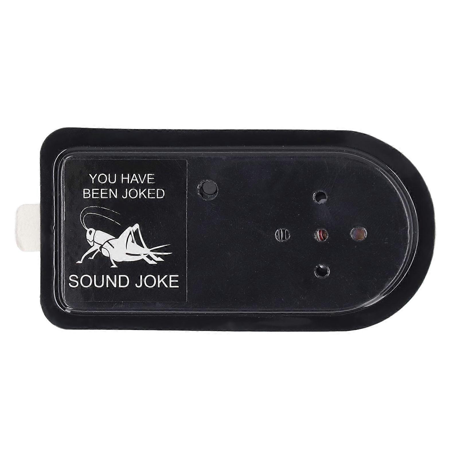 Crickets Sound Toy with Auto Turn Off, Back Adhesive Sticker Prank Noise Maker for Annoying Sounds Black