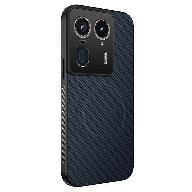 For Motorola Edge 50 Ultra 5G Case Compatible with MagSafe WANLONFENG TQ Series Carbon Fiber Texture