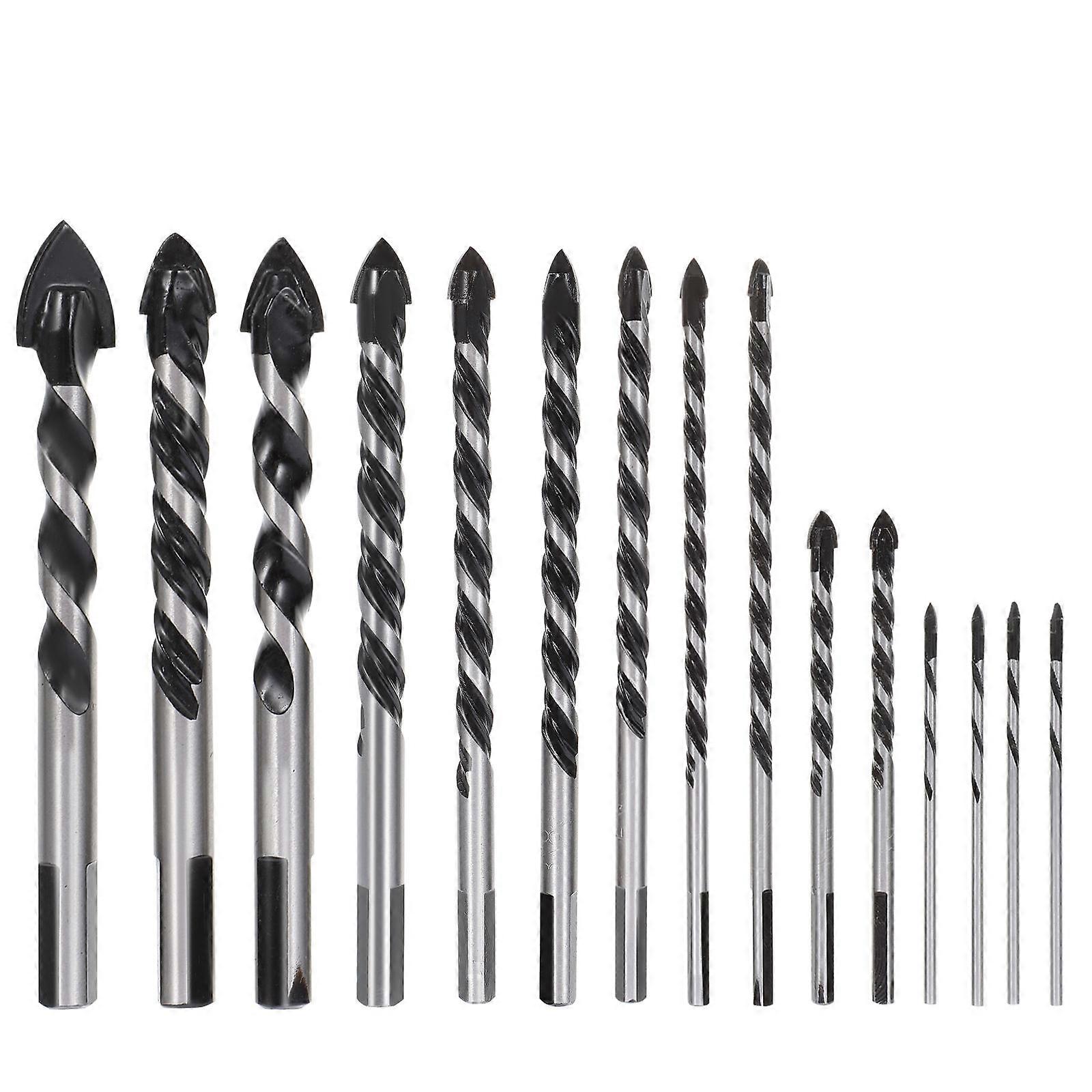 Masonry Bit Set Concrete Drill Bits Professional Design for Construction 15Pcs