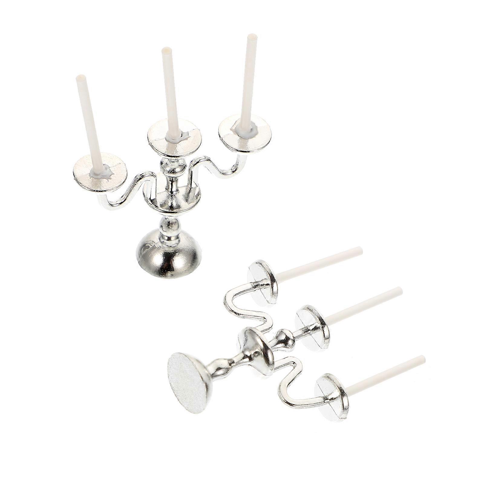 2pcs Mini Candle Holders Charming Home Decor Decorative Candle Holders