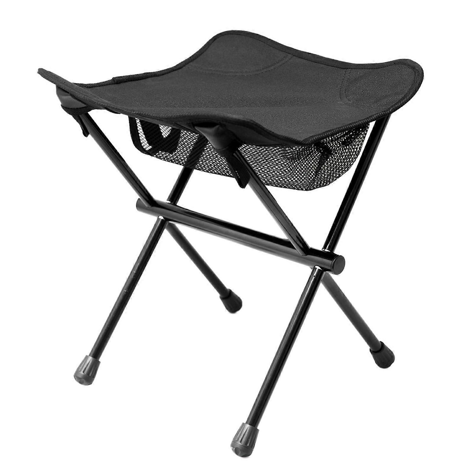 Foldable Metal Stool for Adults , Folding Stool, Folding Camping Stool, Folding Camping Stool for Outdoor Fishing, Black, A