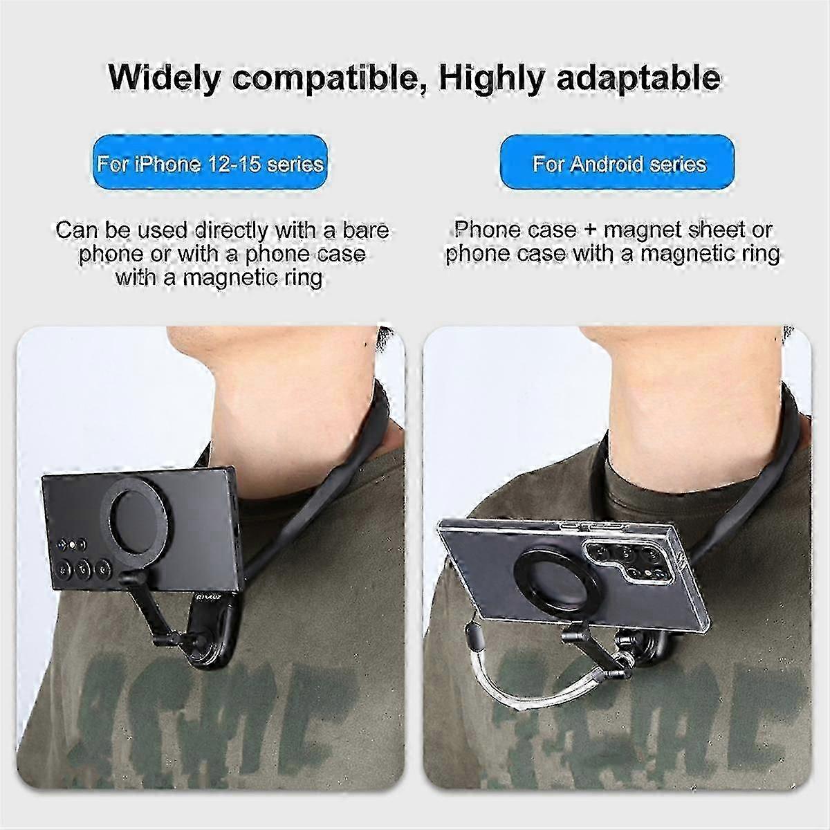 Neck Bracket for Sports Camera Neck Bracket Adjustable Collar Phone Bracket