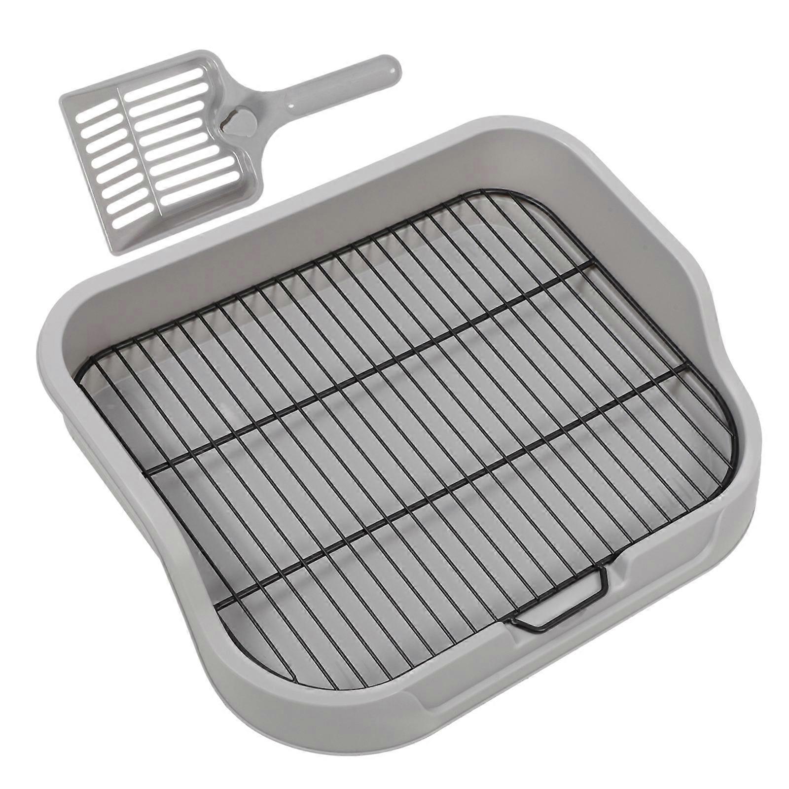 Dog Training Tray Indoor Dog Potty Small to Large Dogs Rectangular Shape Splashproof 1Set