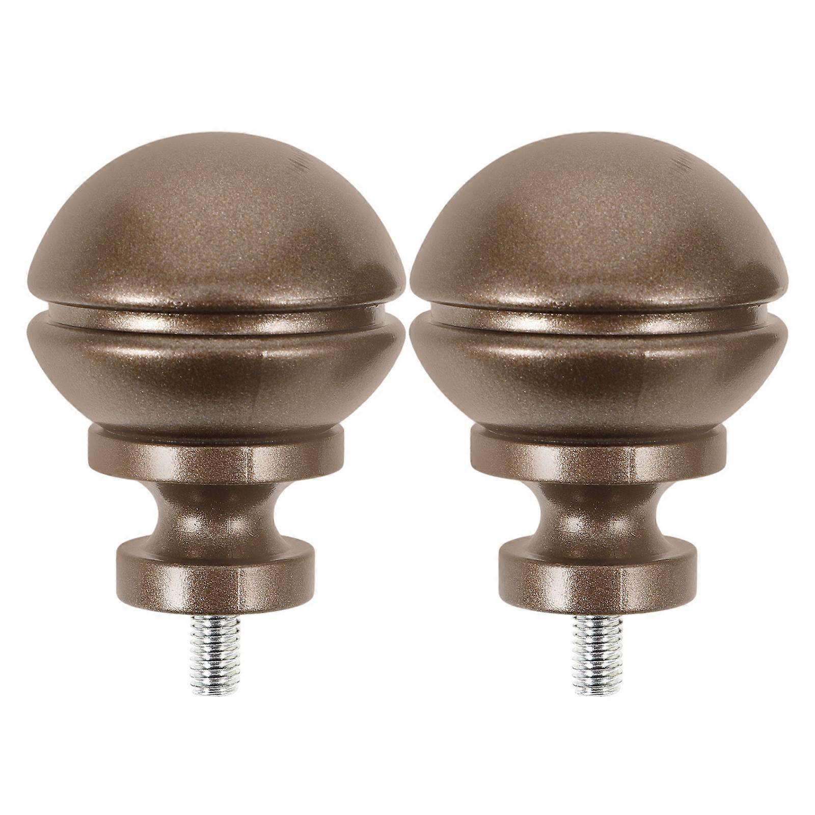 2pcs Decorative Curtain Rod End Caps – Unique Finial Design for Home Decoration – Sturdy & Easy to Install