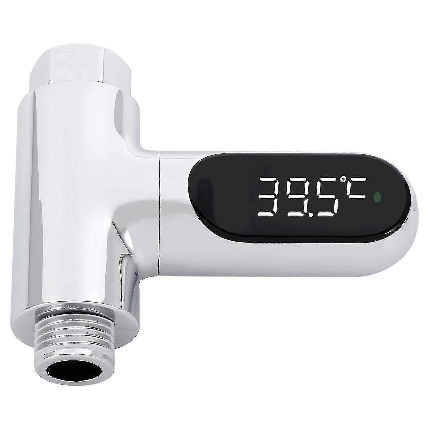 Led Display Home Water Shower Thermometer -generating Electricity Water Temperature Meter Monitor F