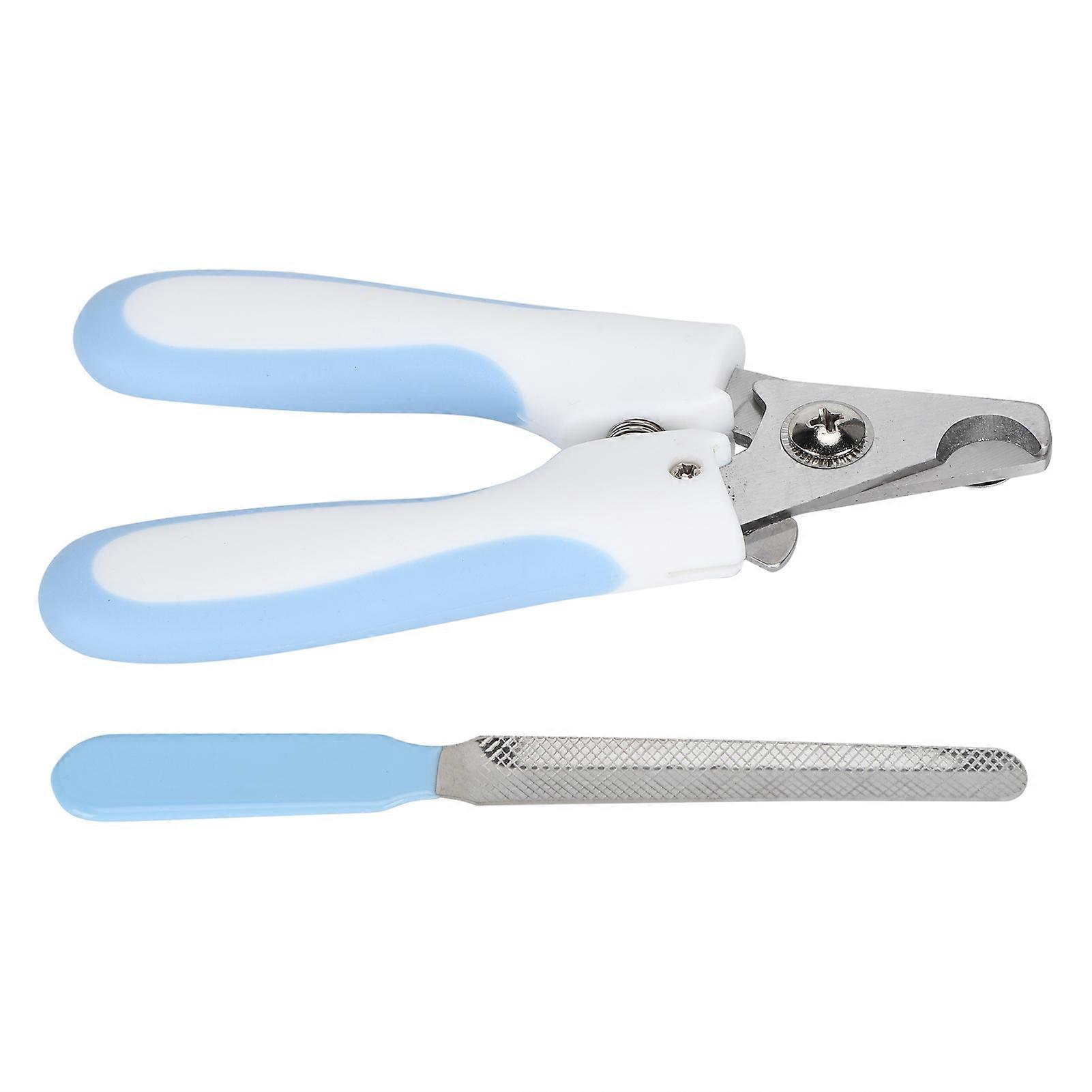 Pet Nail Clippers with File Set Stainless Steel Dog Nails Cutting Trimming Grooming ToolL with File